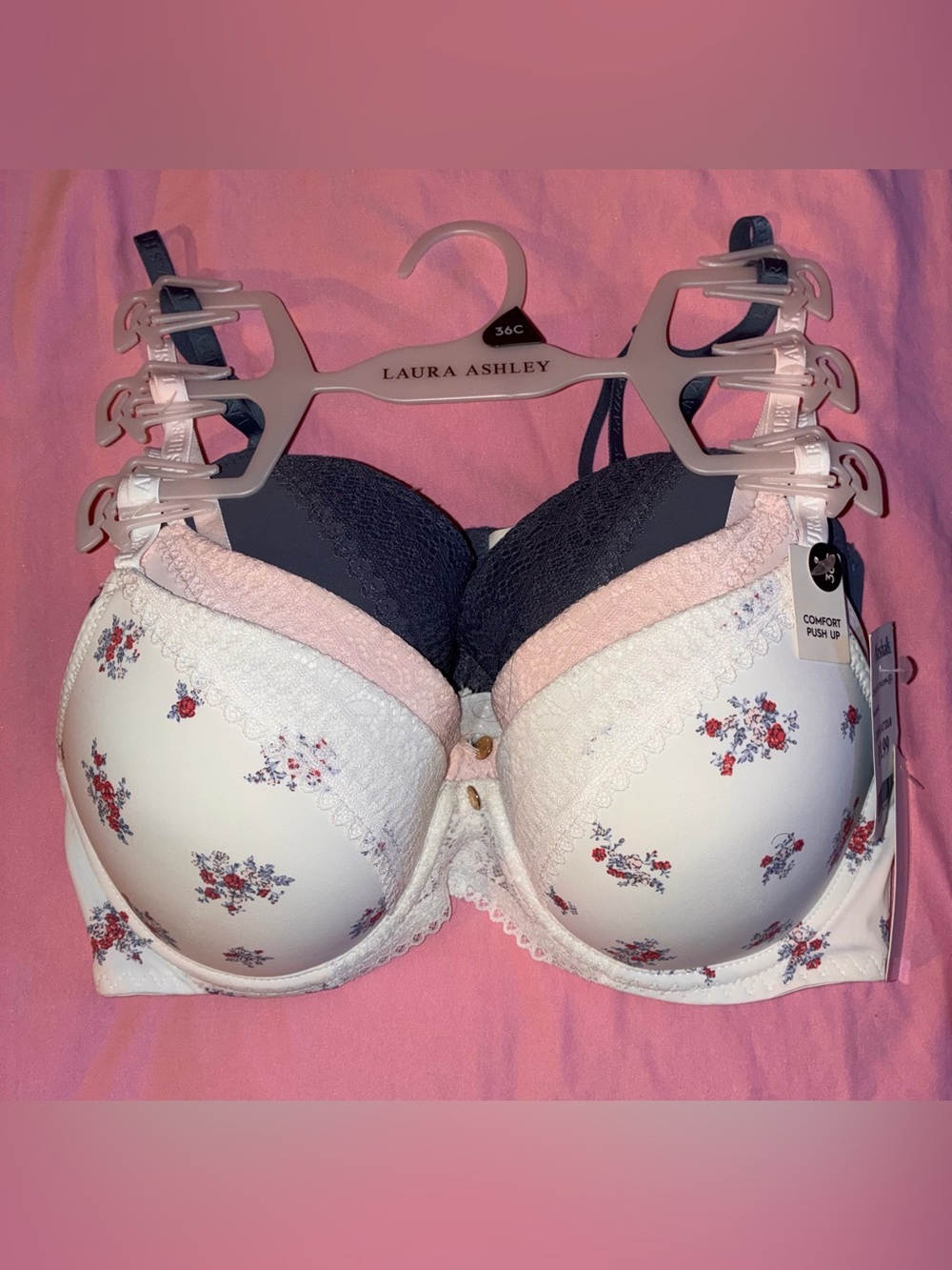 Laura Ashley- 3 Bra Bundle (36C)